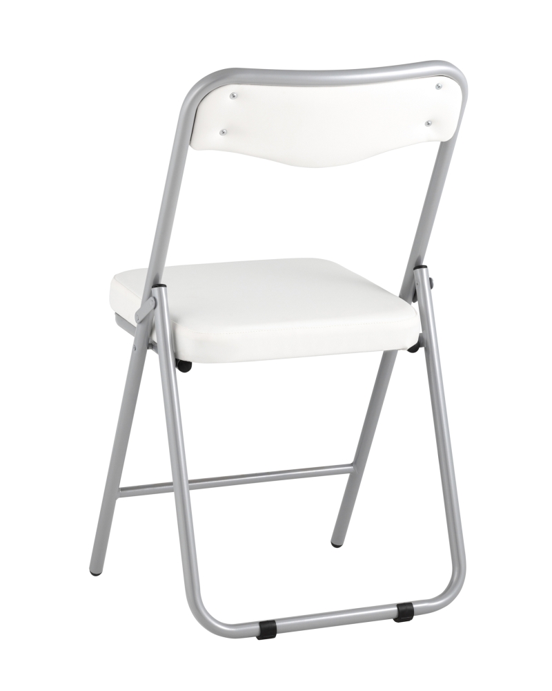 Товар Складной стул Джонни экокожа белый каркас металлик SG4430