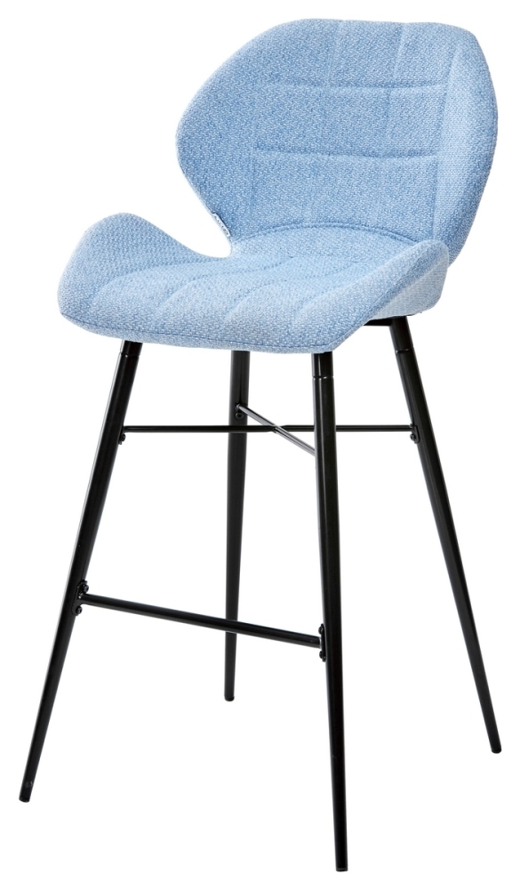 Барный стул MARCEL TRF-10 небесно-голубой, ткань М-City MC61035