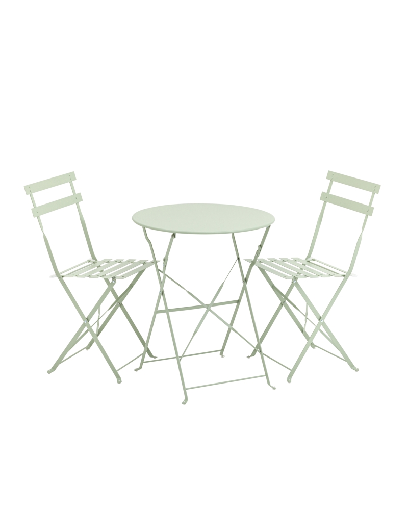 Комплект стола и двух стульев Бистро светло-зеленый SG8524