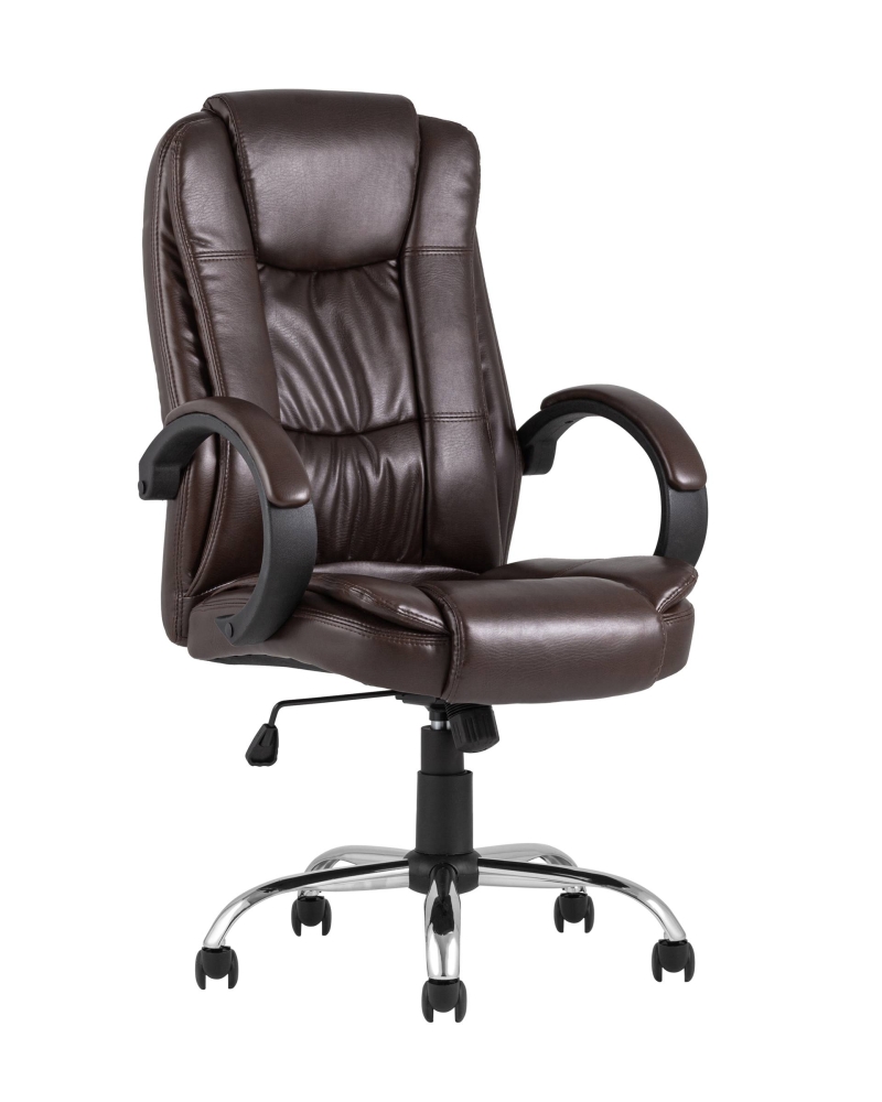 Кресло руководителя TopChairs Atlant коричневое SG2609