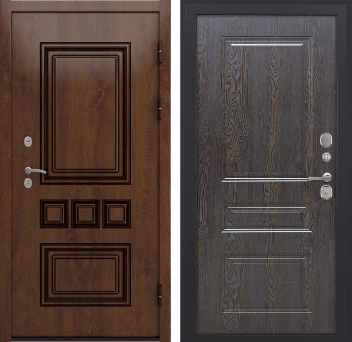 Дверь Аура ФЛ-701 (10мм, дуб шоколад) LUX183580