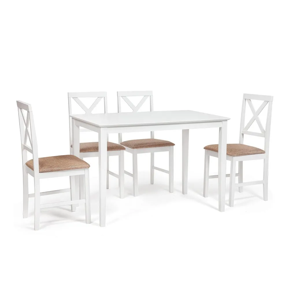 Обеденный комплект Хадсон (стол + 4 стула)/ Hudson Dining Set TETC13693