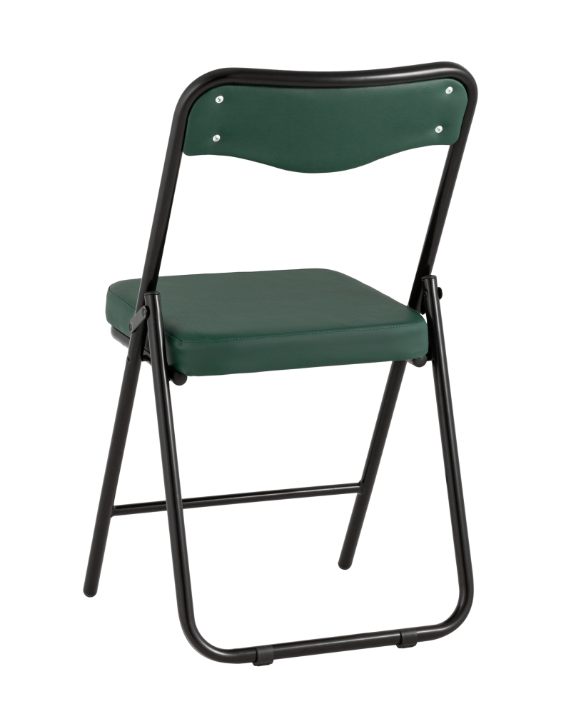Товар Складной стул Джонни экокожа зелёный каркас черный матовый SG4431