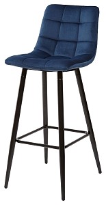 Барный стул LECCO UF910-18 NAVY BLUE, велюр 4 шт./2 кор. М-City MC63018
