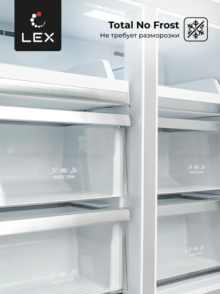 Товар Холодильник Холодильник  трехкамерный отдельностоящий LEX LCD505BlOrID
