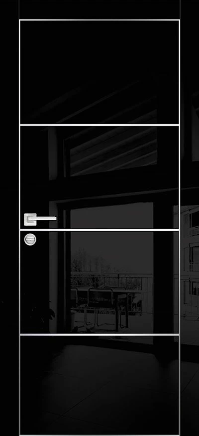 Межкомнатная дверь HGX-2 Черный глянец