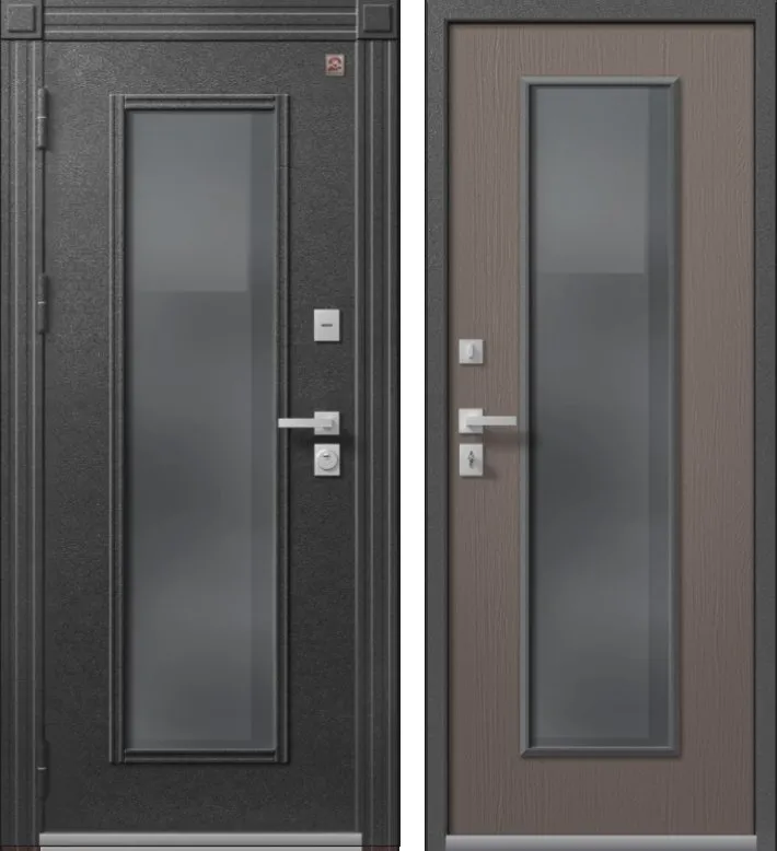 Фото Дверь Термо Premium 2 Антрацит Муар - Софт Софт ясень грей DIS007385